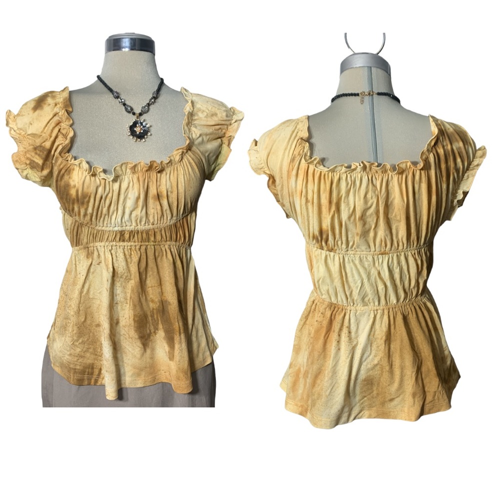 BEBE Designer Brown and Beige Top Size S
